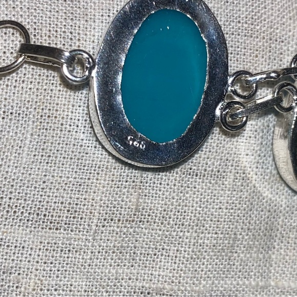 Caribbean Chalcedony handcrafted multi-gem bracelet - Picture 11 of 11